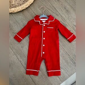 NWOT! Little Planet by Carter’s Red Organic Cotton Coat Style Pajamas - 3 Months